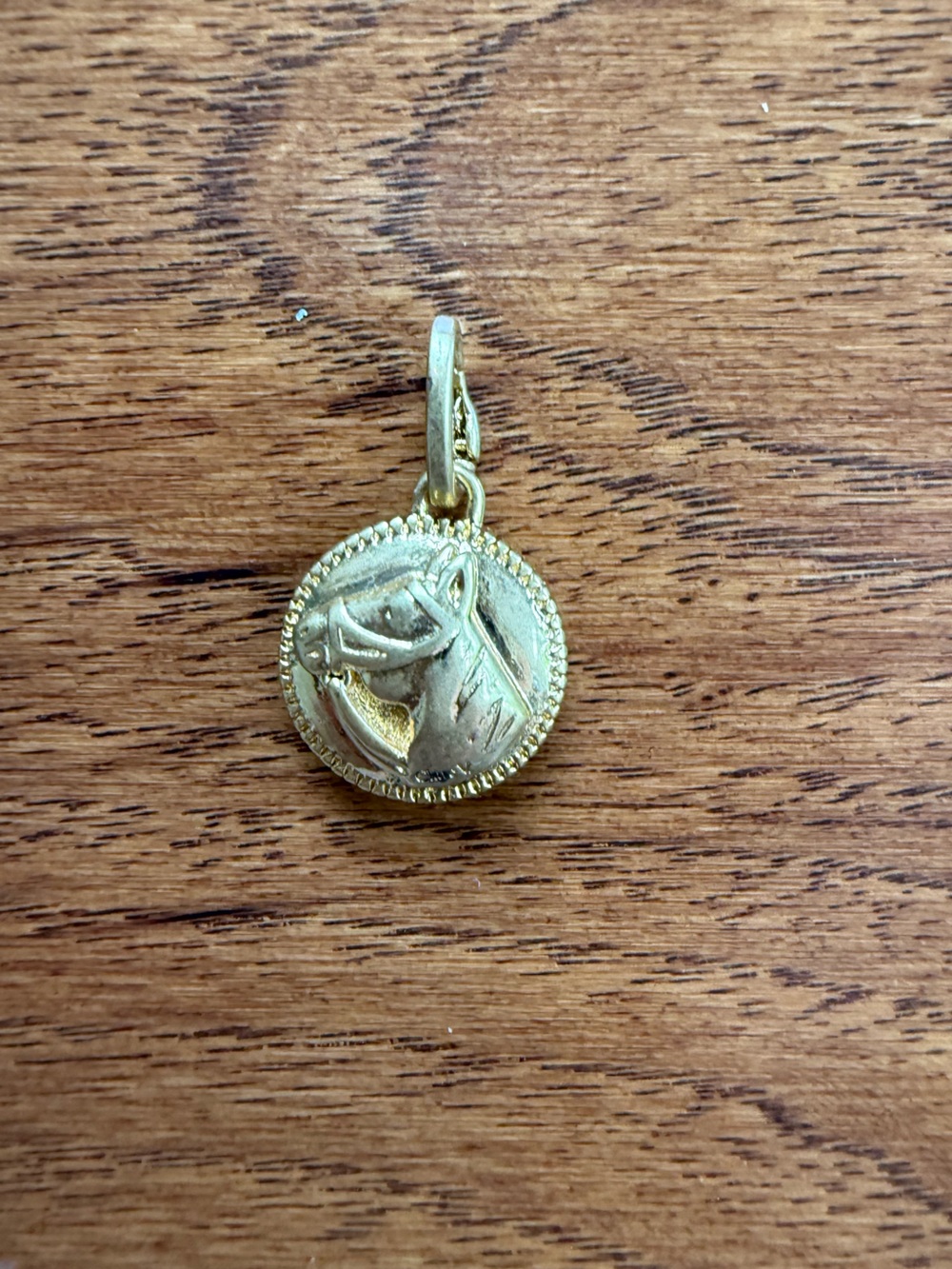 Clare V La Chance Button Charm in Cobalt/Vintage Gold - Picture 5 of 5